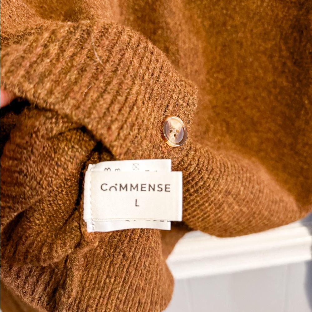 Commense Brown Cropped Cardigan - Picture 6 of 7